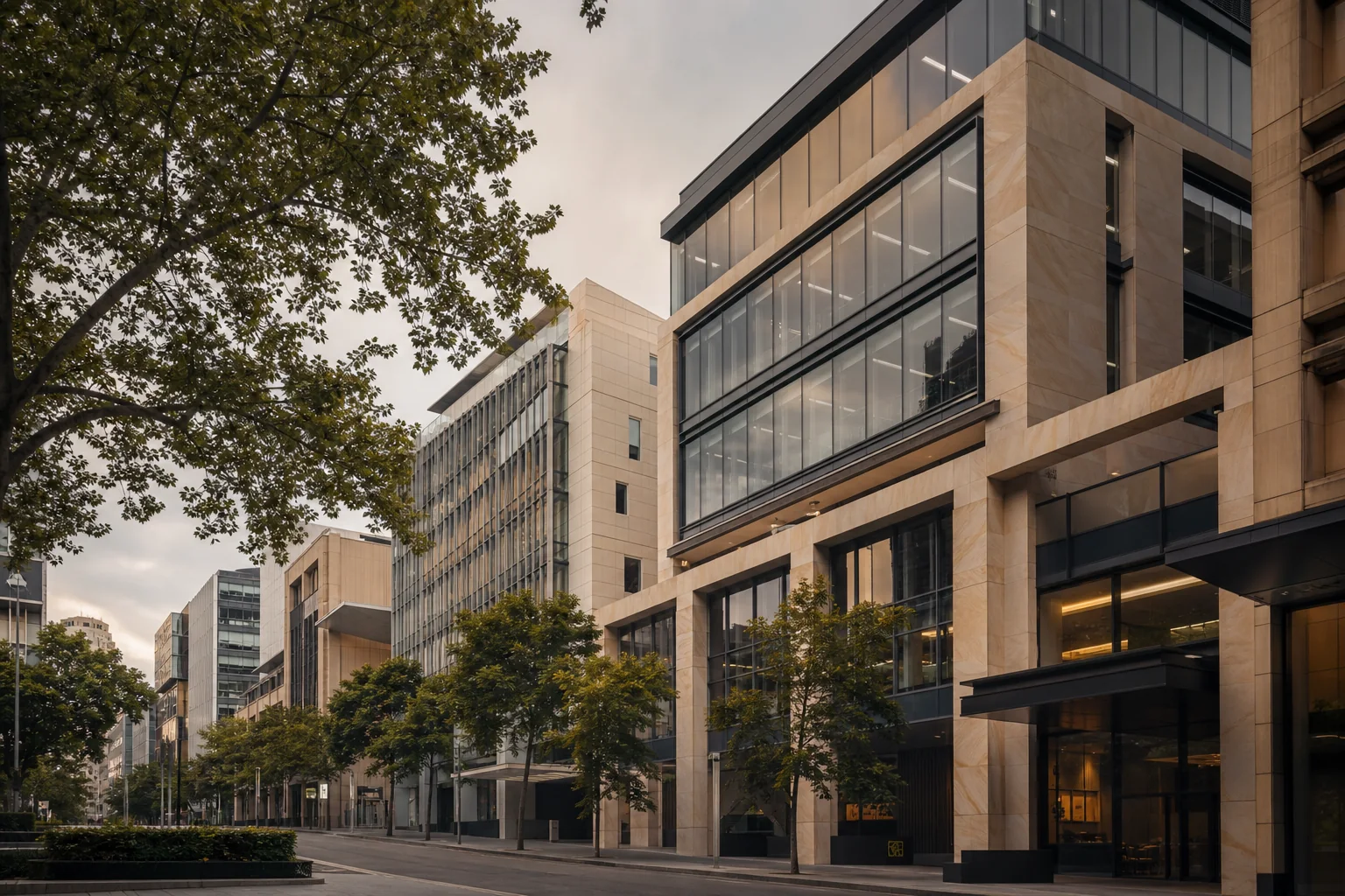 Contemporary Sydney commercial property precinct